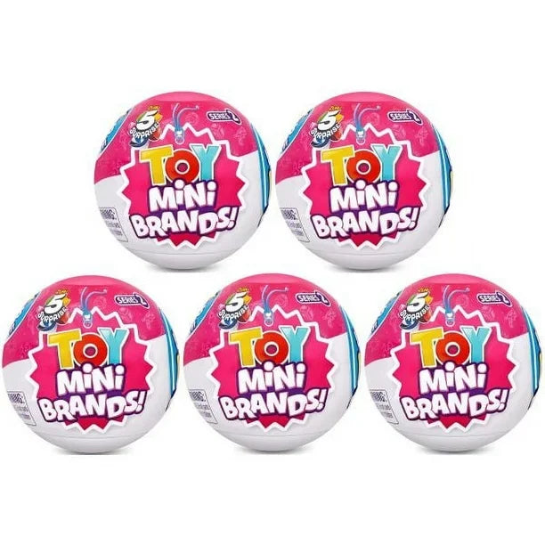 Zuru 5 Surprise Mini Brands Capsule Toys Mystery Blind Box Fashion Surprise Ball Real Miniature Doll Collectible Toys Gifts