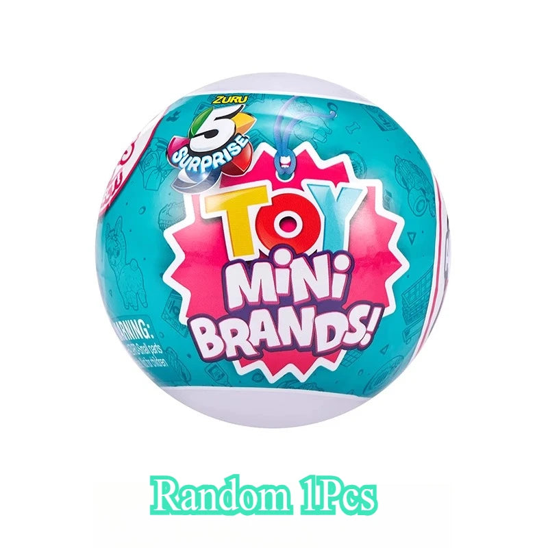 Zuru 5 Surprise Toys My Mini Brands Toys Baby Ball Miniature Toy Blind Boxes Suitable for Children From 3 To 14 Years Old Gifts