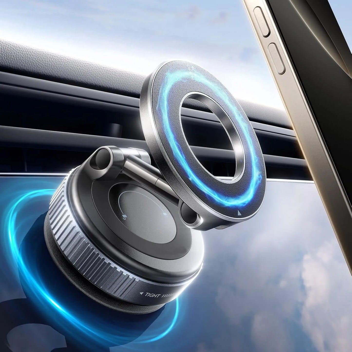 Weskur Super Strong N52 Magnetic Phone Holder, ABS, 360° Foldable Design