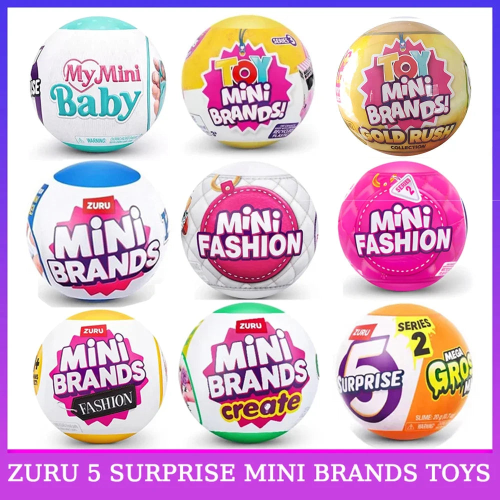 Zuru 5 Surprise Mini Brands Toys Zuru Mystery Blind Box Original Miniature Toy Childrens Surprise Blind Box Toy Gifts Cute Toys
