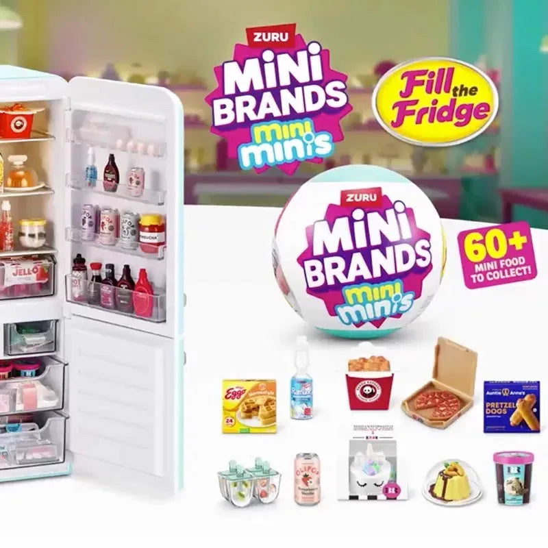 New Genuine Zuru Blind Box Q Mini Refrigerator Mysterious Box Car Ornament Refrigerator Baby House Scene Birthday Gift For Kids