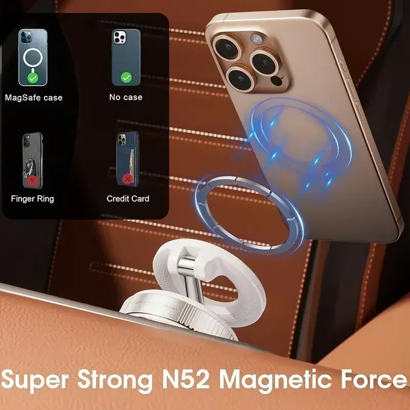 Weskur Super Strong N52 Magnetic Phone Holder, ABS, 360° Foldable Design