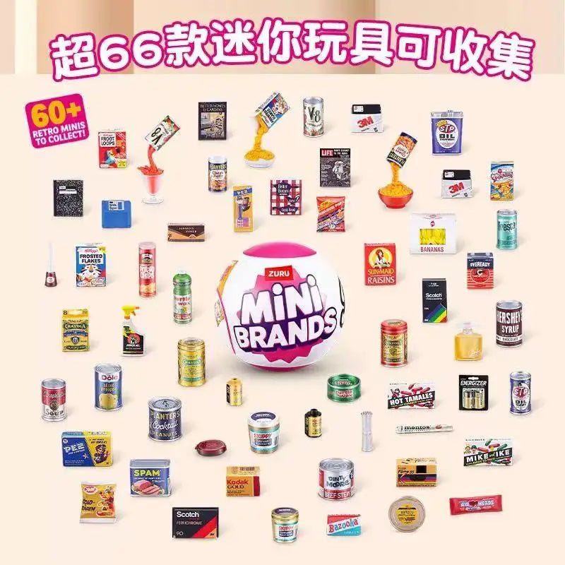 Mystery Box5 Surprise Mini Brands Toys By Zuru Mystery Blind Box Capsule Toy Original Miniature Toy Childrens gift Holiday toy