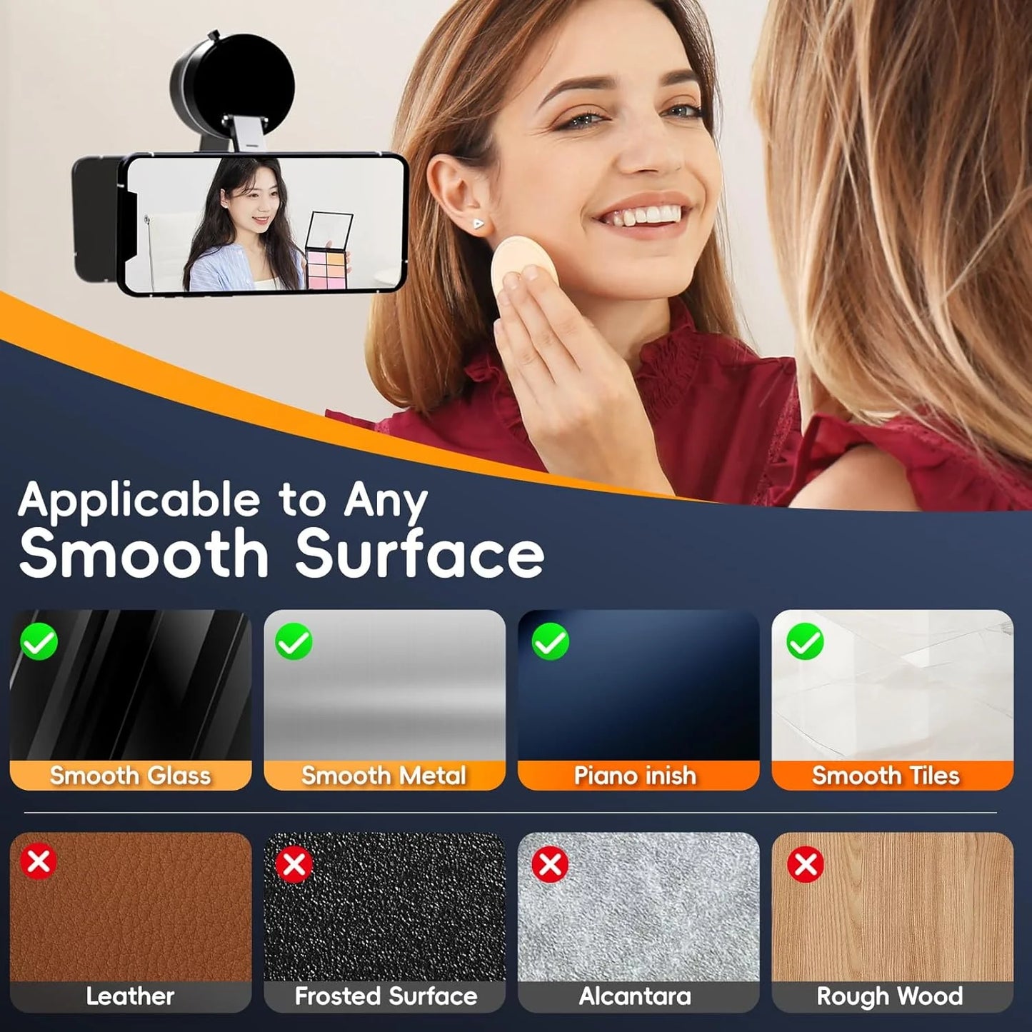 Weskur Super Strong N52 Magnetic Phone Holder, ABS, 360° Foldable Design
