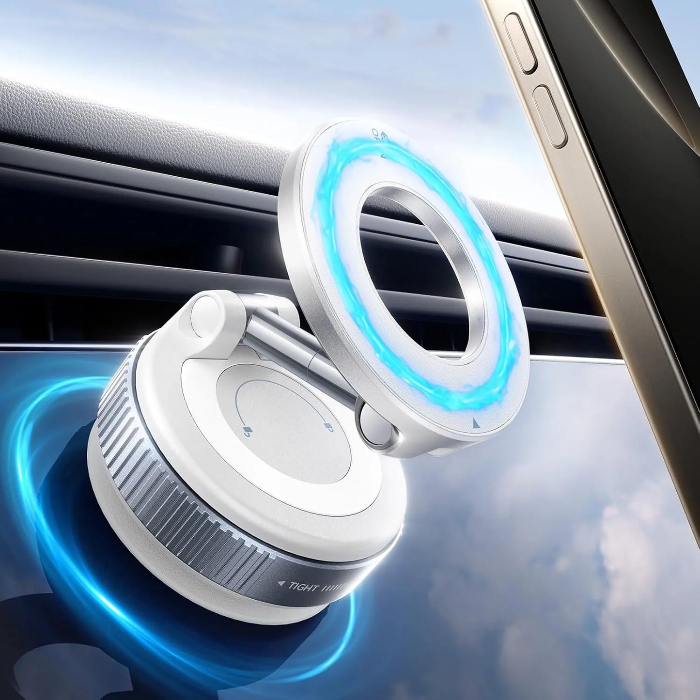 Weskur Super Strong N52 Magnetic Phone Holder, ABS, 360° Foldable Design