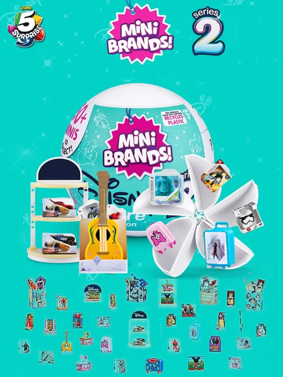 5 Surprise Zuru Mini Brands Toys 5 Surprise 1PCS Zuru Mini Brands Toy Original Miniature Toys Mystery Anime Blind Box Cute Gifts